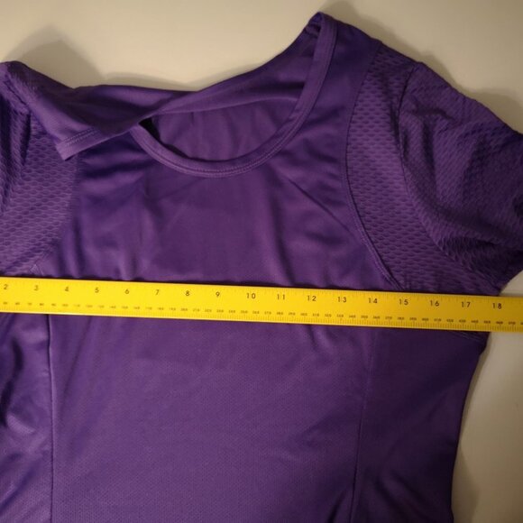Hyba Ladies Long Sleeves Fitted Purple Athletic Top - Picture 7 of 7